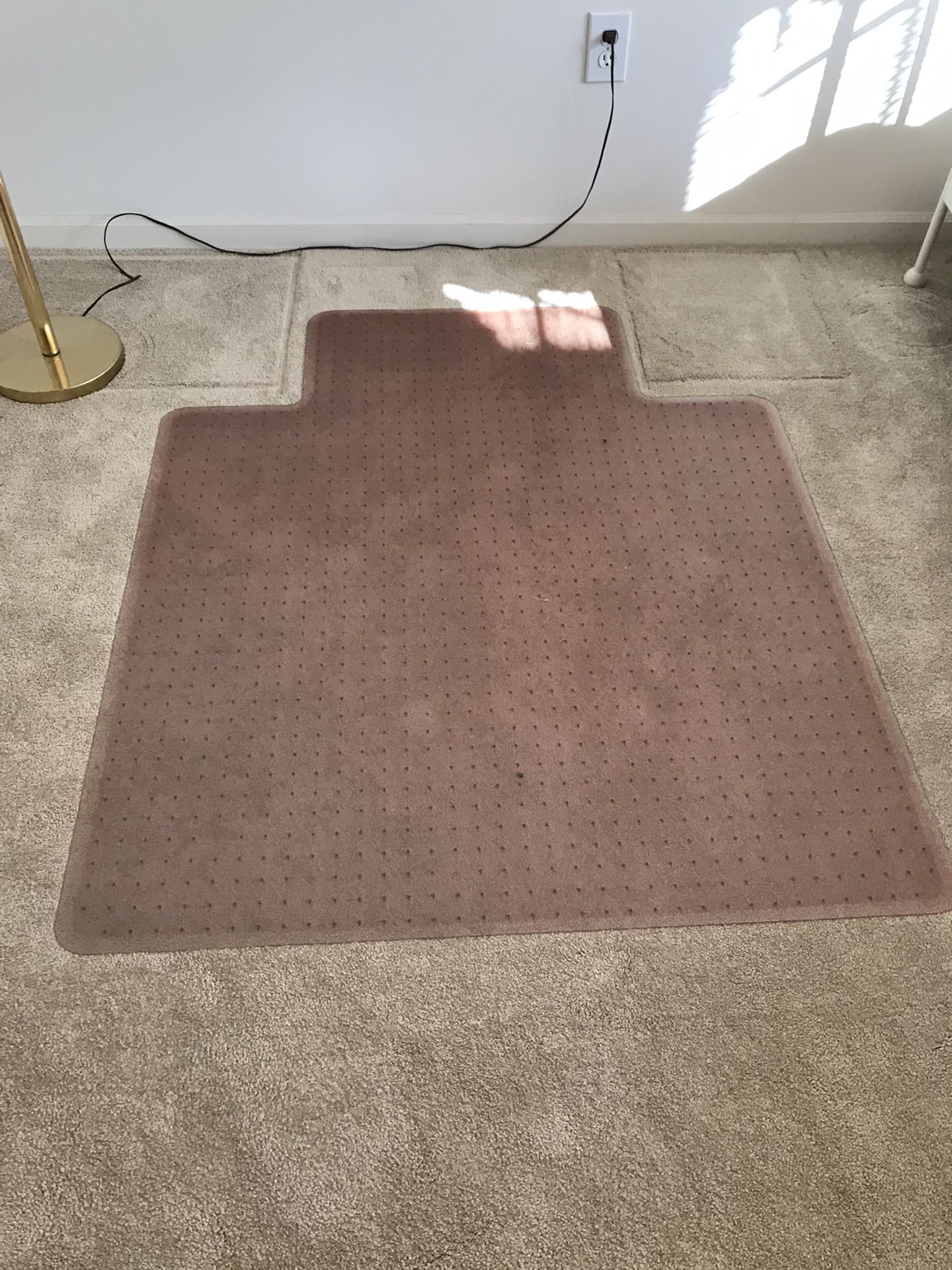 Carpet mat for computer chair