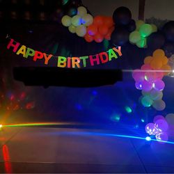 Free Balloons!Black Polka Dot, Neon Colors 