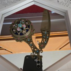 Childs Mirror And Comb Vintage Look