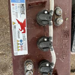 Trojan 6v golf cart batteries.