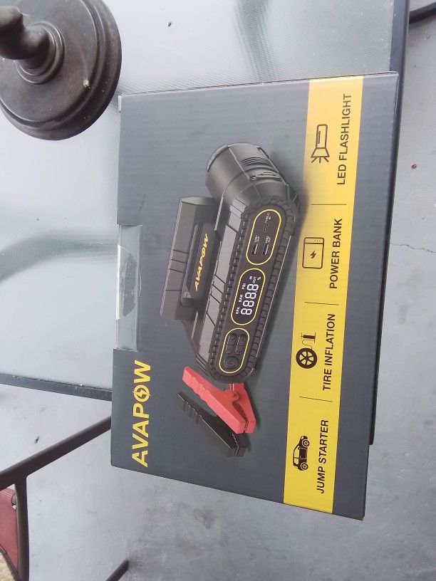 Avapow Jump Starter With Air Compressor