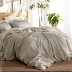 Gray Twin Size Duvet Cover 
