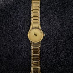 Nixon Mens Cannon Gold Analog Watch "Shoot to Thrill" Stainless Steel