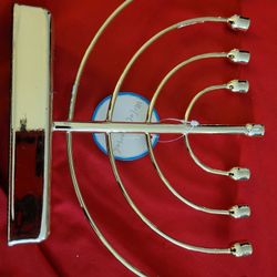 Gold Hanukkah Menorah New