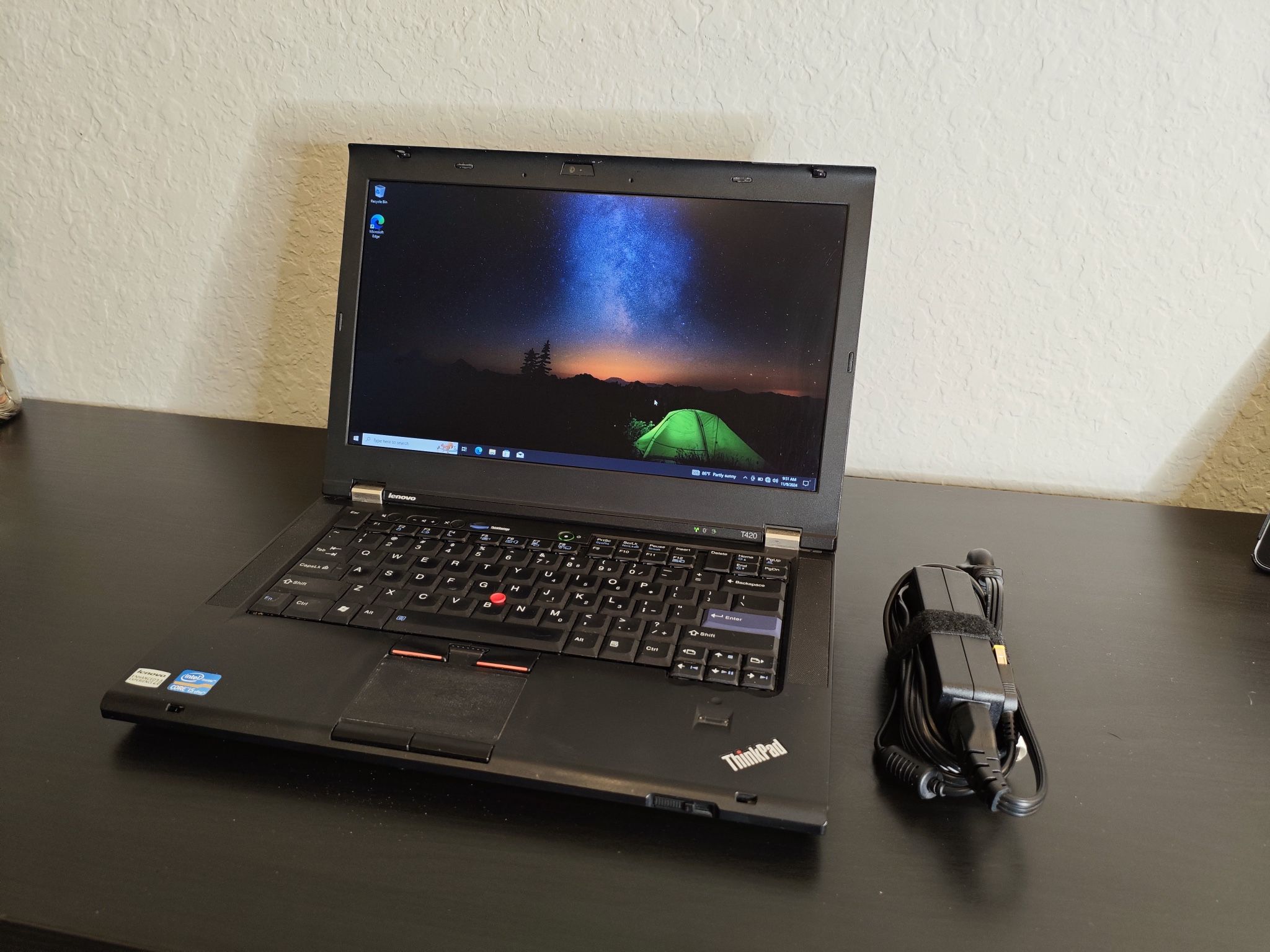 lenovo thinkpad intel core i5 2.50ghz, 8gb ram, 240gb ssd, wifi, webcam