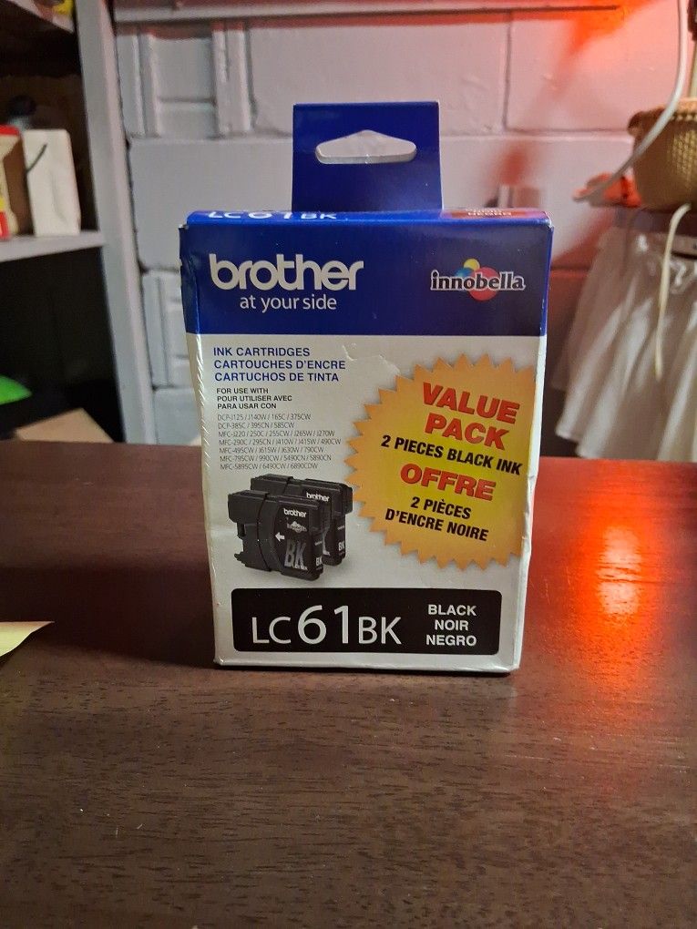 Brother Brand New Black 2 Pk Ink Cartridges Boxed Ex 10/26