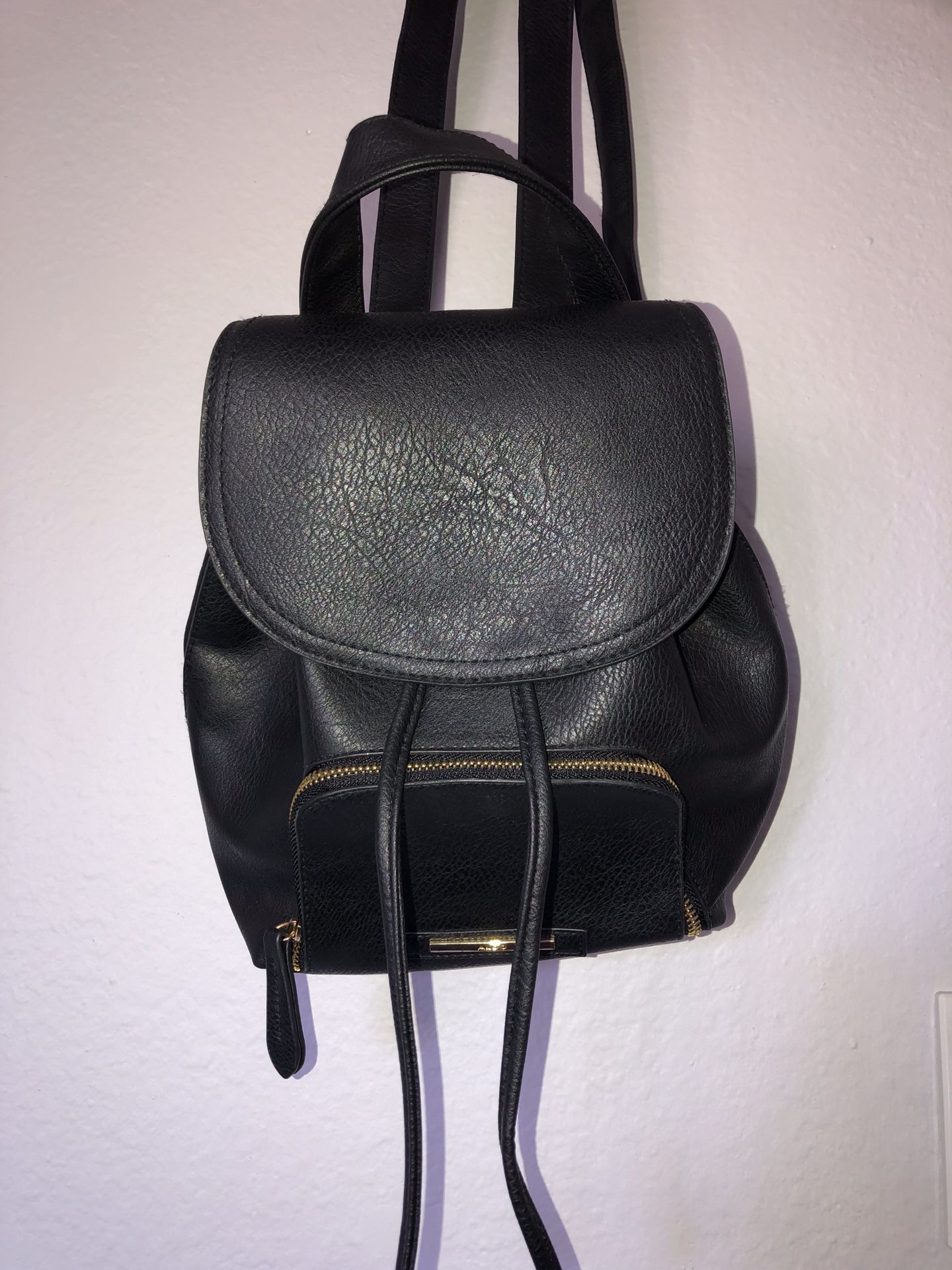 BRAND NEW black mini backpack
