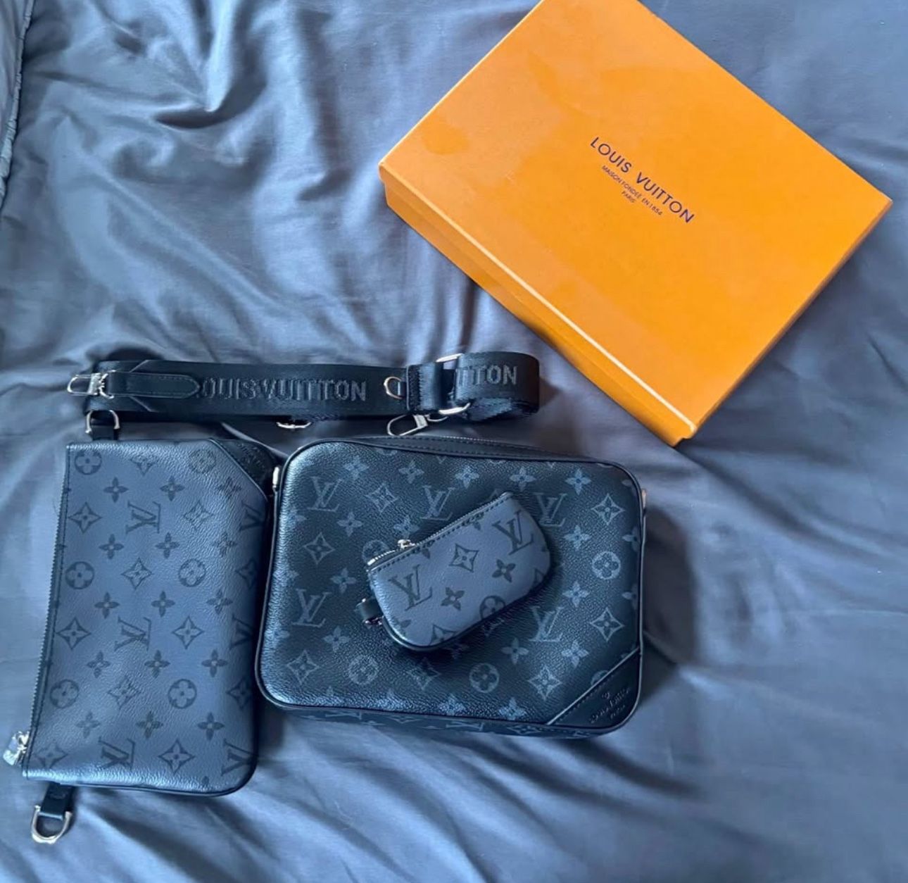 Lv Triple Messenger Bag