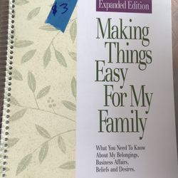 Making Things Easy For My Family 