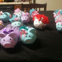 Mini Piggy Banks (Hand Crafted Mexico)