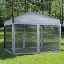 12x12 FT Pop-Up Canopy Tent with Roller Bag - Portable Instant Shade, Sturdy Iron Frame, Water-Resistant 210D Oxford Fabric, UV Protection, Easy Assem