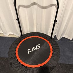Ravs Mini Trampoline for Kids Adults, 40" Foldable Fitness Rebounder Kids Trampoline