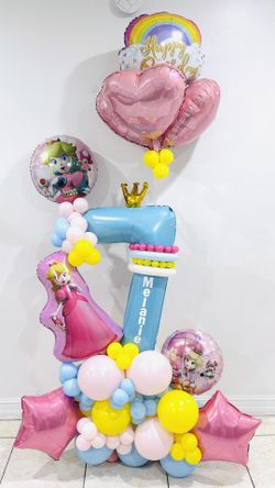 Balloon Bouquet Princess Birthday 