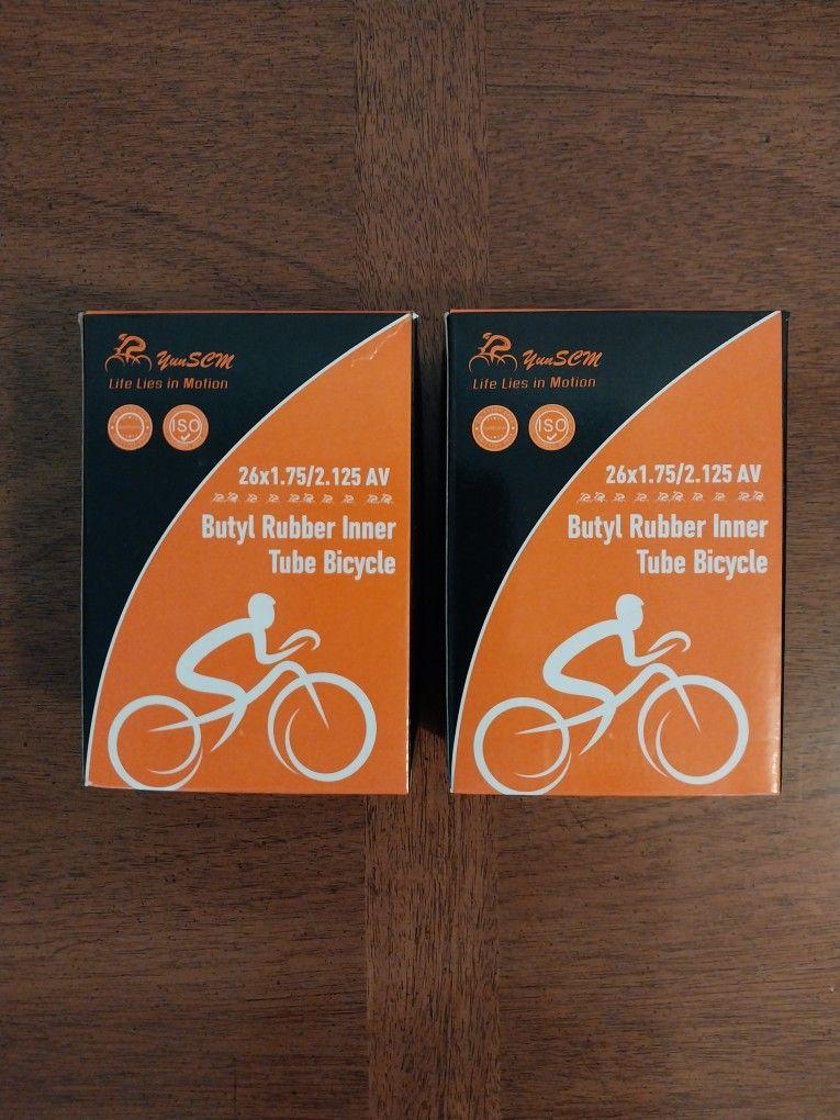 26 inch Bike Bicycle eBike Inner Tubes Set of 2 NEW