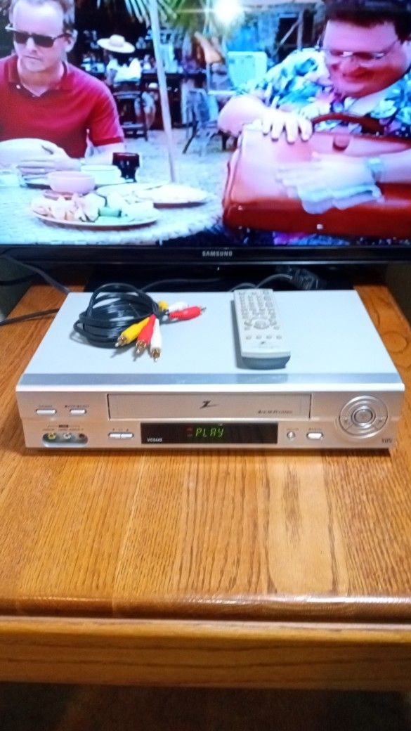 Zenith ,VCR with Remote And Cable. Works Fine.