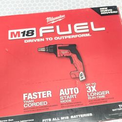 M18 Milwaukee FUEL Cordless Drywall Screwgun 