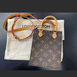 Louis Vuitton Petit Sac Plat Brown M81295 Monogram
