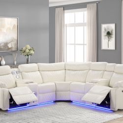 New White Power Sectional 