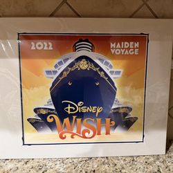 Disney Wish Maiden Voyage Póster