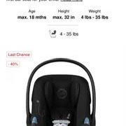 Cybex Aton G car seat with base NEW IN BOX 