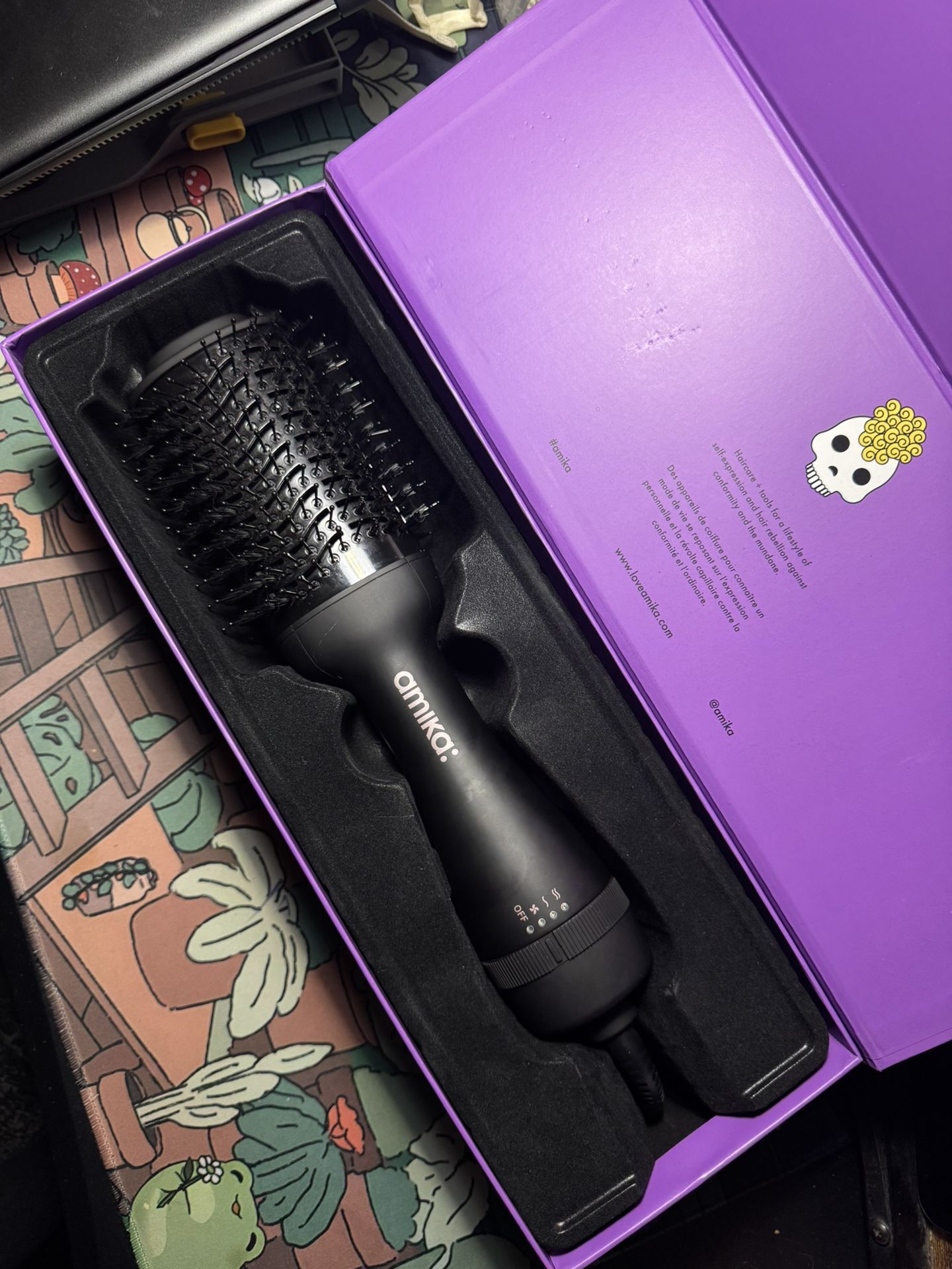 Amika Hair Blow Dryer Brush – Professional Blowout Brush
