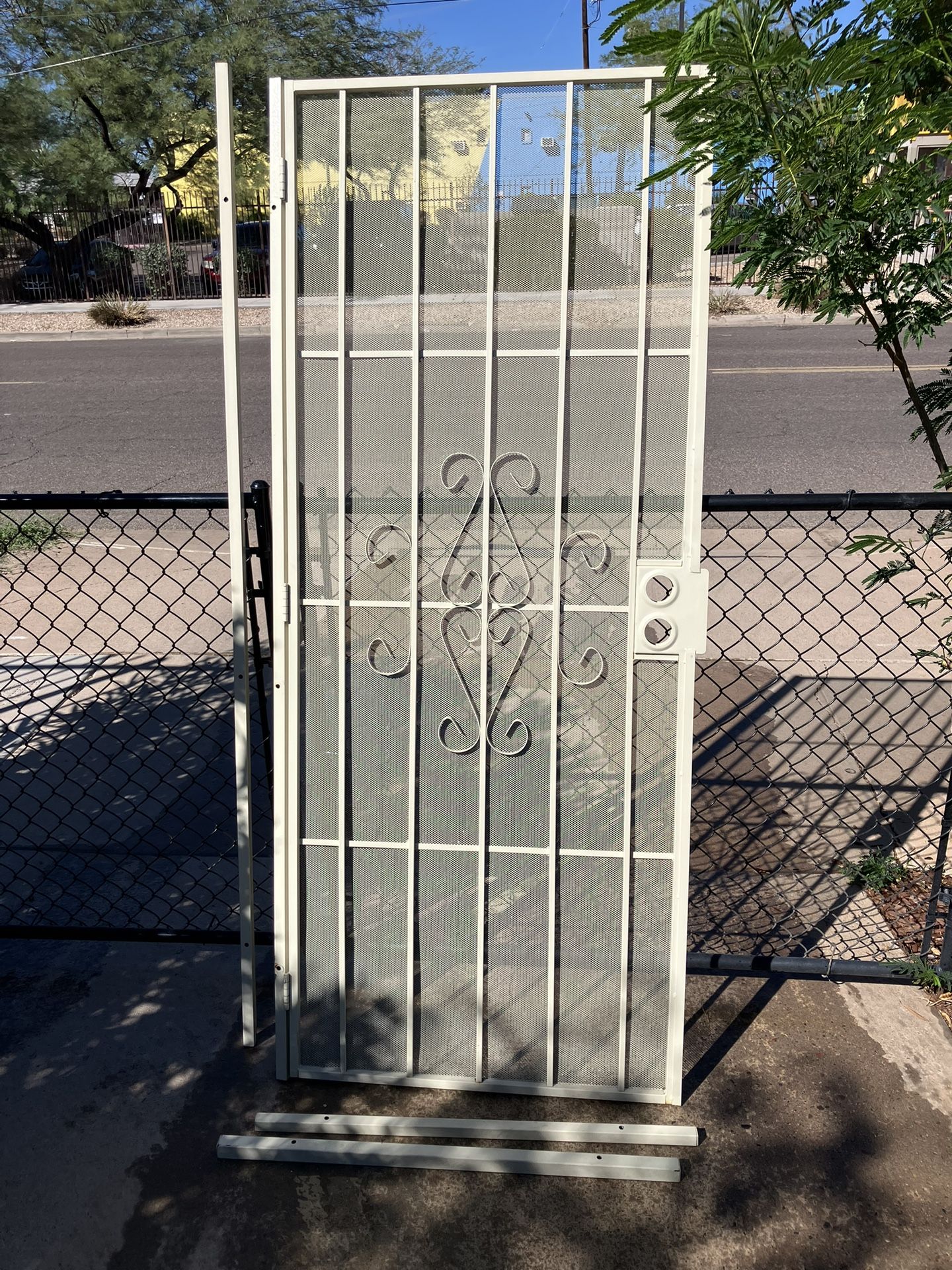 32x80 steel security door with screen 