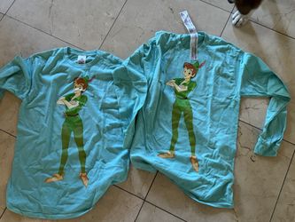 Disneys Store Peter Pan Long Sleeve Shirt Size Medio