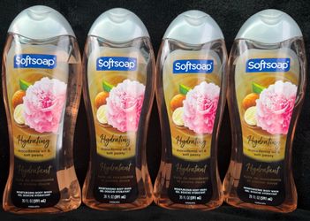 NEW Softsoap Body Wash $4 Each or 4/$14 (4) Hydrating Macadamia Oil & Soft Peony