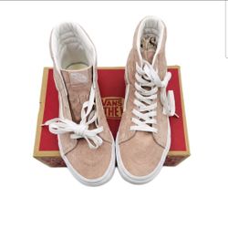 Vans Sk8-Hi Pig Suede Shadow Gray/True White Men's 8 / Women's 9.5 New in Box