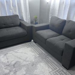 Dark Green couches 