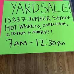YARD SALE!!