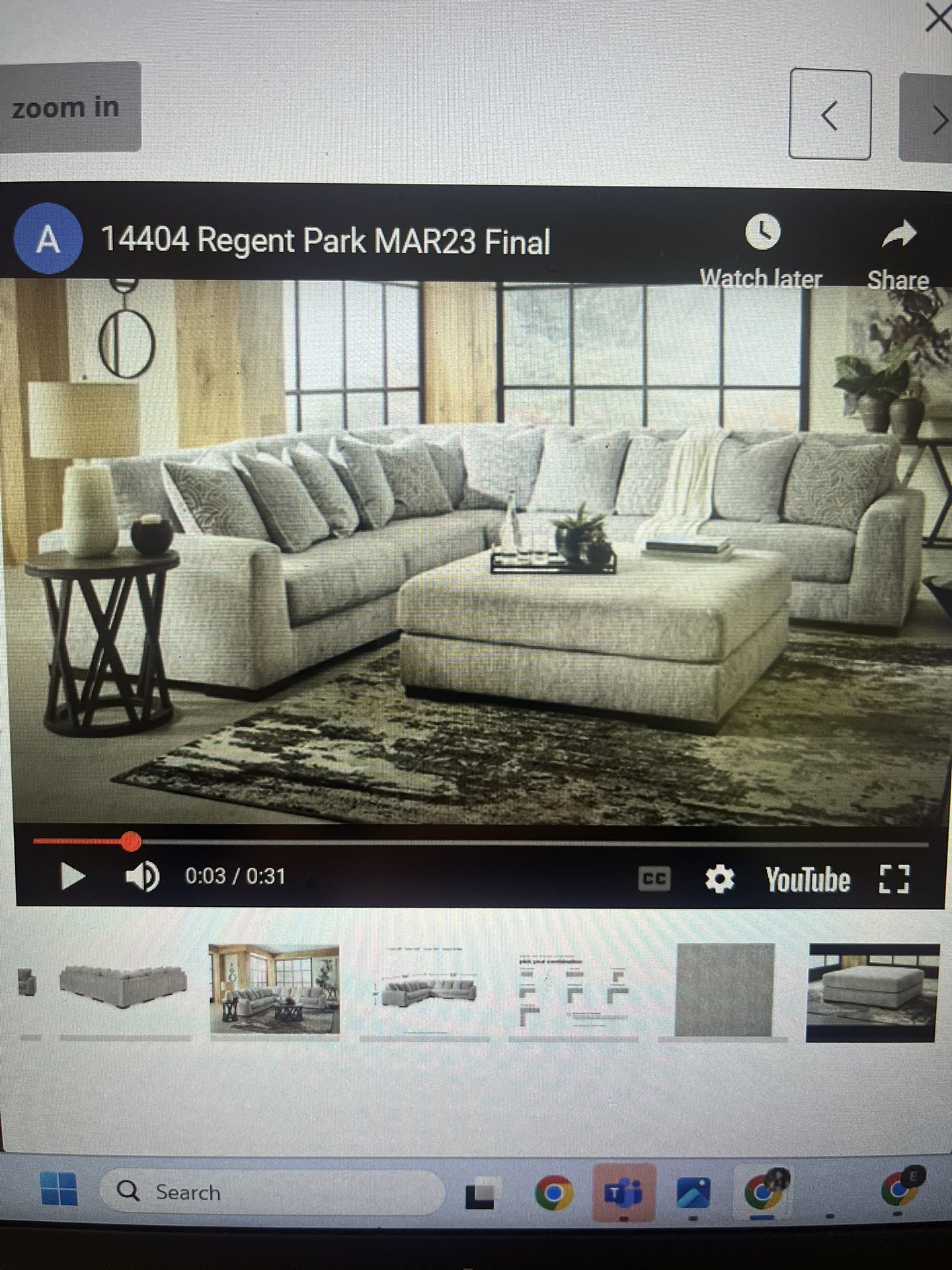 NEW Ashley Furniture 4pc