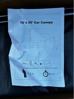 10x20 car canopy