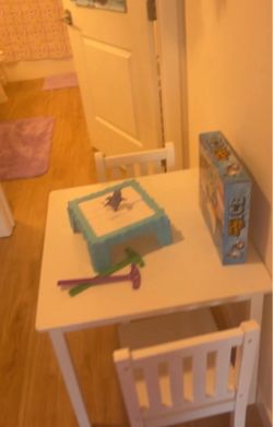 Children’s table with two chairs
