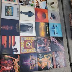 Rock POP Vinyl Record Collection 43 LP Albums 33 RPM unbelievable $350.00