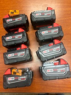 Milwaukee new 5ah battery $65 each one