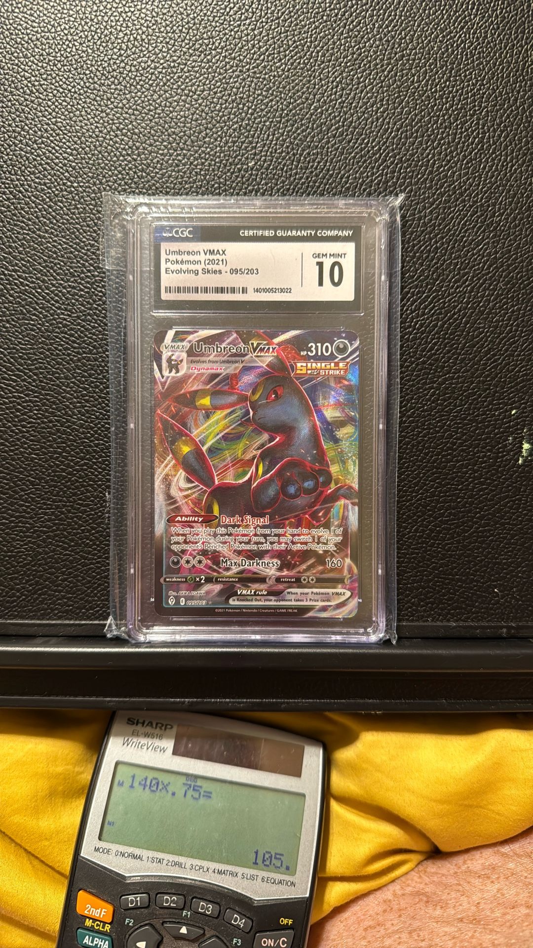 CGC Graded Umbreon VMAX Gem Mint 10