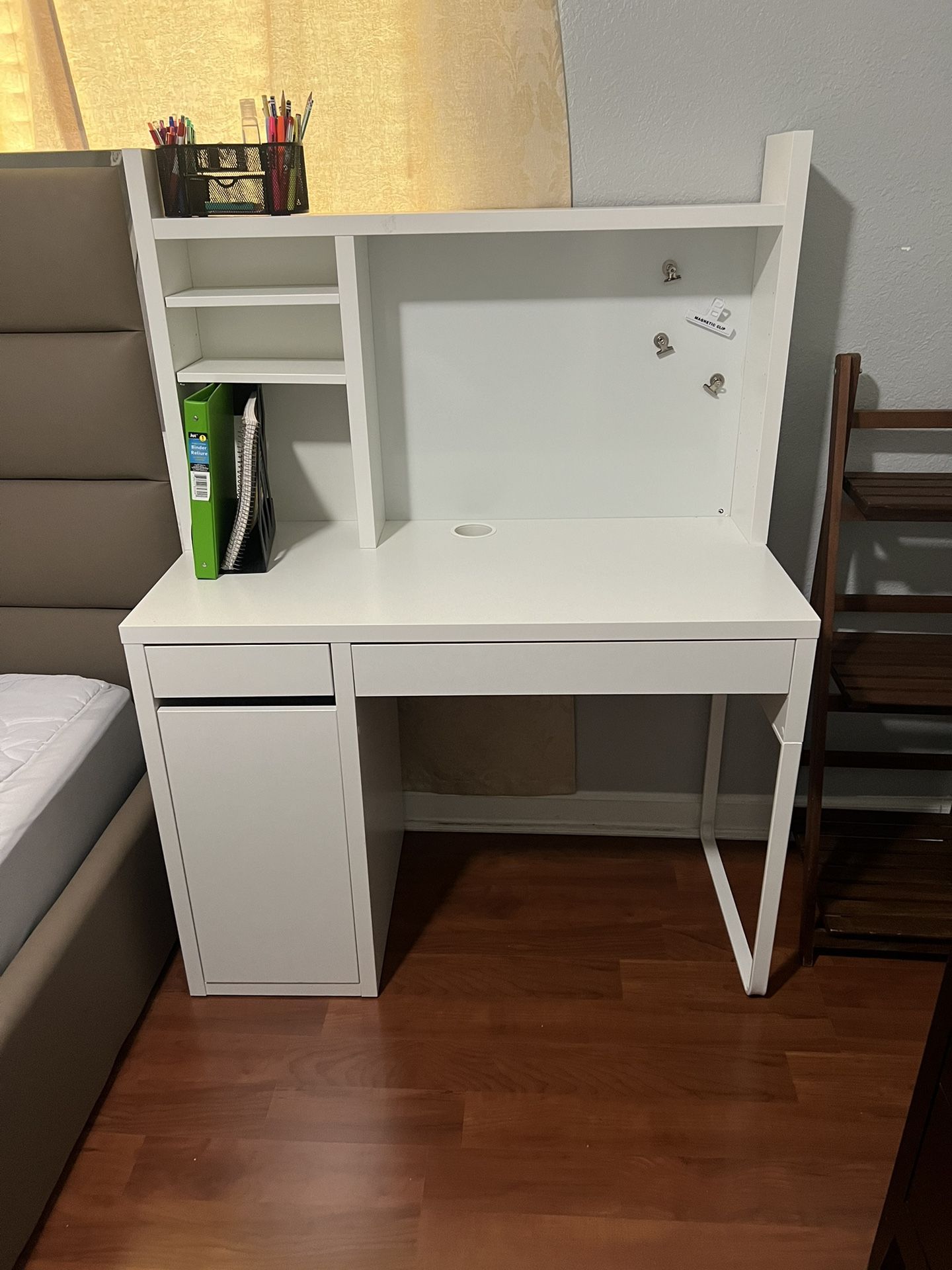 Ikea Micke Desk With Add On Unit