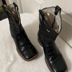 Kids Western Genuine Leather Boots 