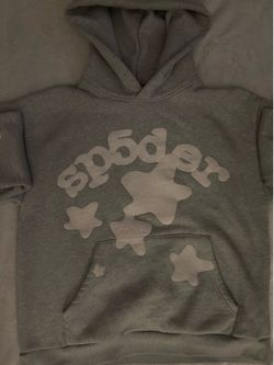 Grey sp5der hoodie Size M