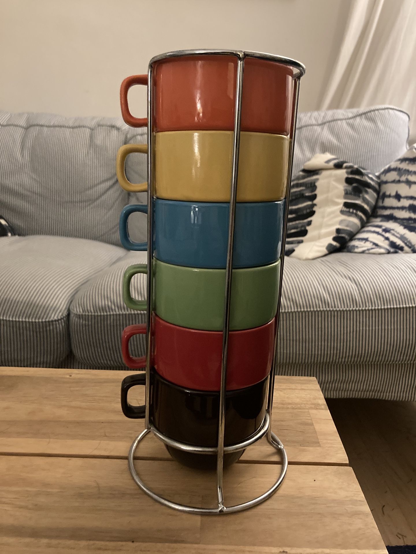 World Market Stacking Mugs