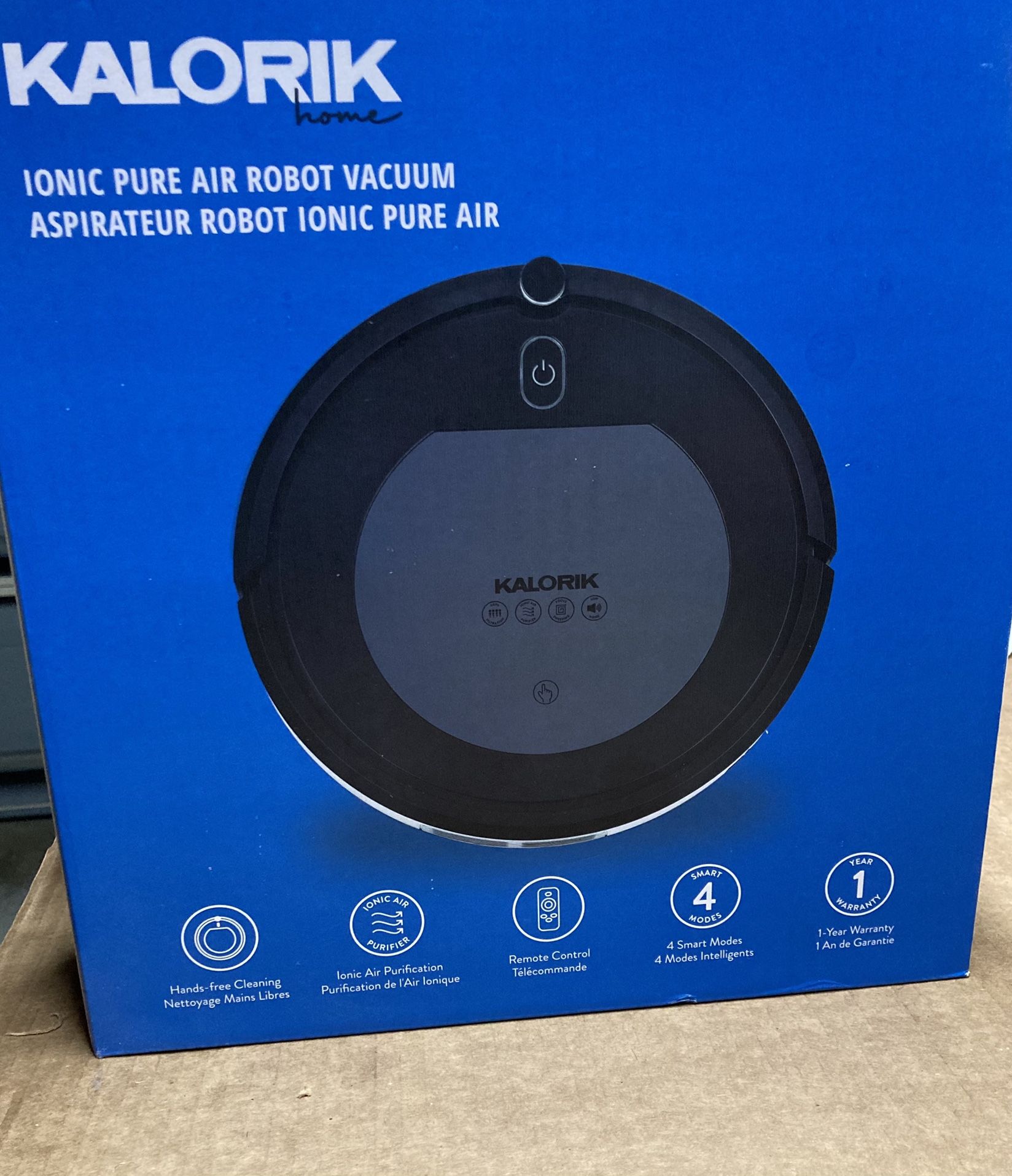 Kalorik® Home Ionic Pure Air Rechargeable Robot Vacuum