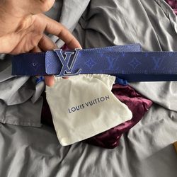 Blue Louis Vuitton Belt 100/40