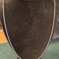 24" Sterling Silver Roped Necklace