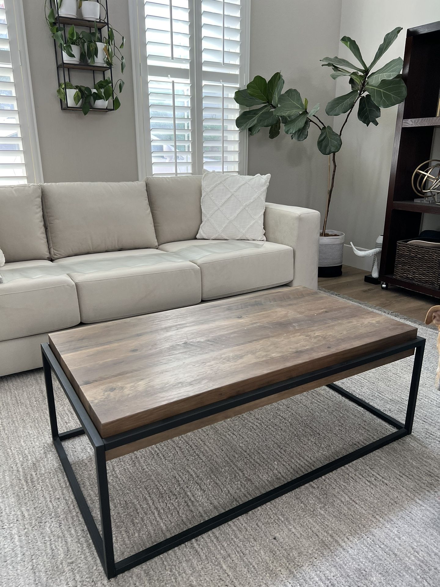 Rustic Wood Coffee Table 