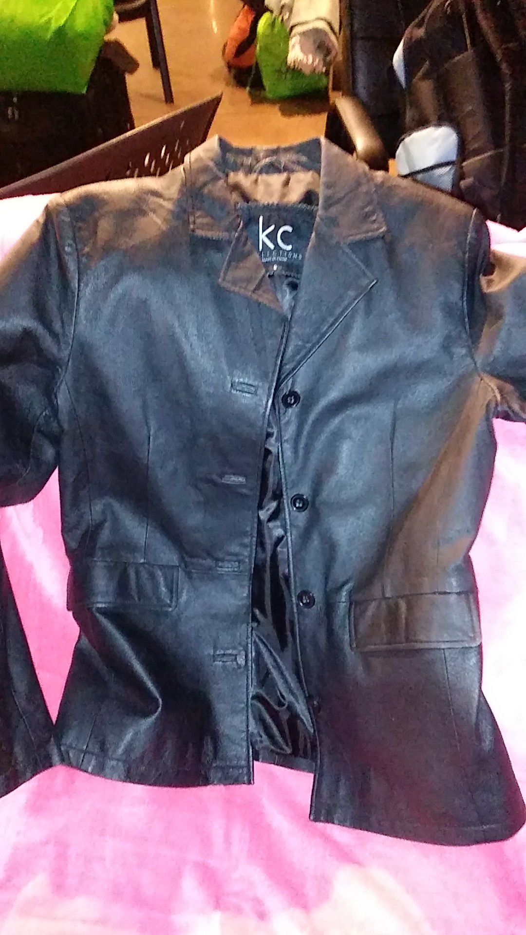 KC Collections Leather Coat
