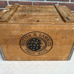 Vintage Wooden Box In Great Condition Great Advertisement