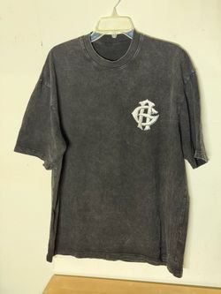 Grind Avenue Motivational Graphic Tee T-Shirt Acid Wash Black Size Medium