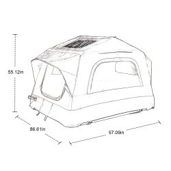 Truck Roof Tent, Car SUV Roof Tent Inflatable,Roof Top Tent Camping for 2 Person,Easy to Set Up