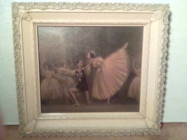Sophie Ballerina 1920-30’s SIGNED 10”X 8” Vintage Framed Ballet Art